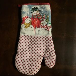 American Mills Christmas Snow Snowmen Snowman oven mitt